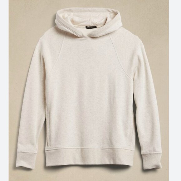 Banana Republic Cream Clean Fleece Hoodie - Picture 1 of 10